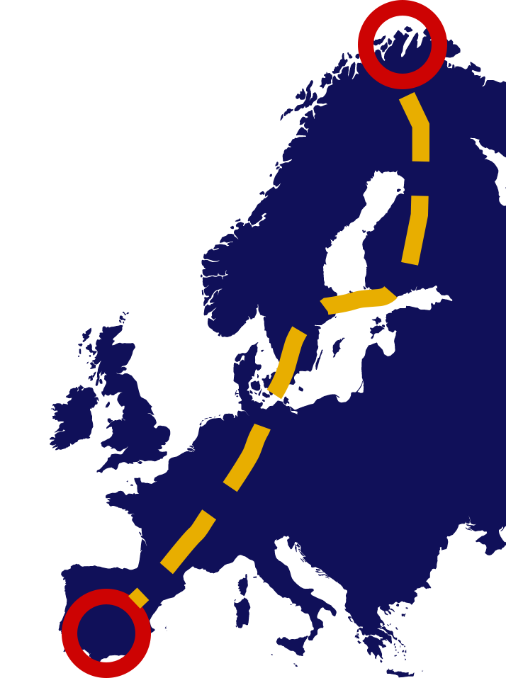 Map of Nick's challenge